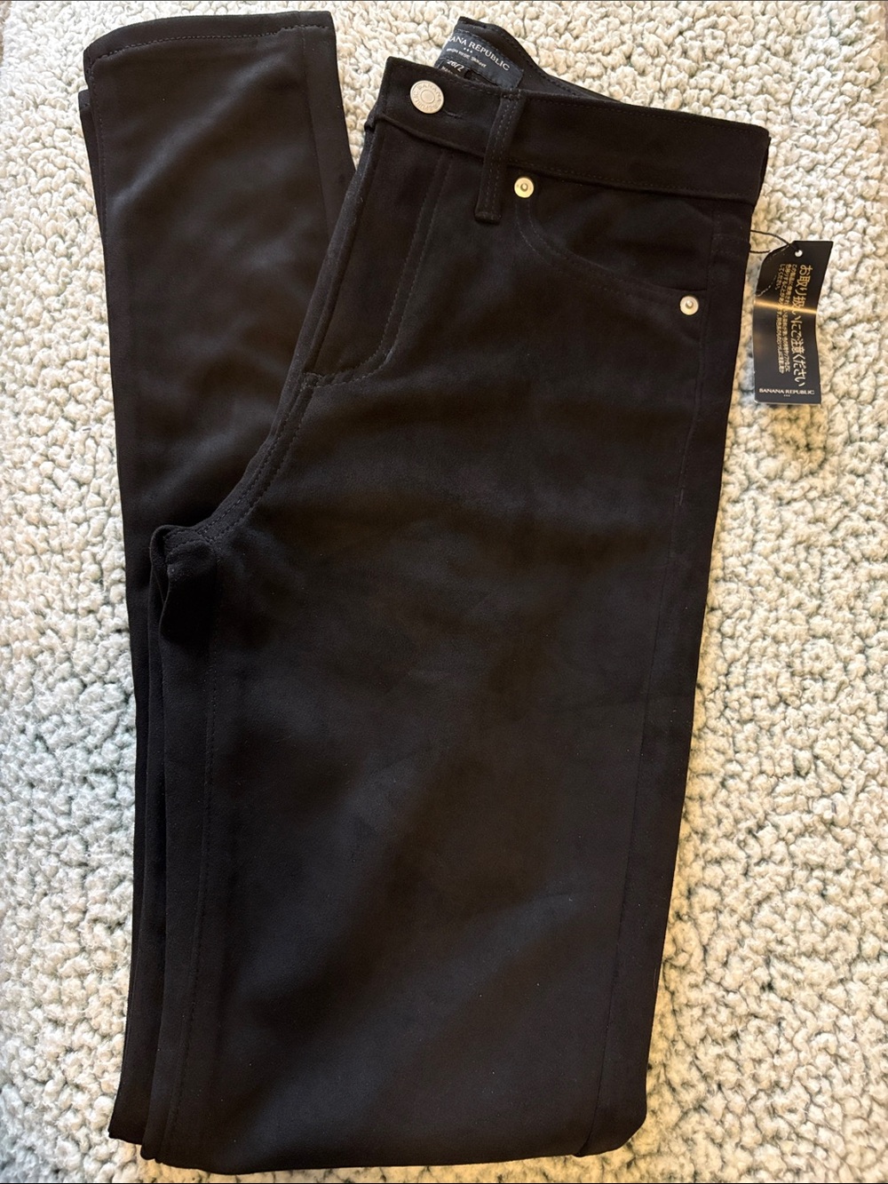 Banana Republic Black High-Rise Skinny Pants